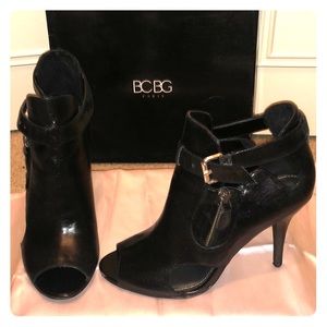 BCBG Peep Toe Booties